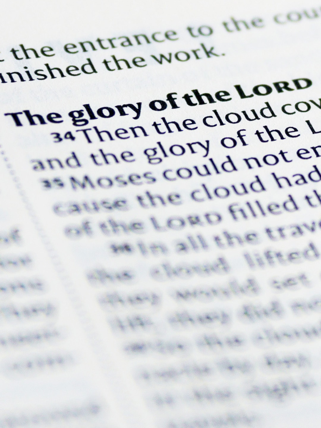 glory of the lord text
