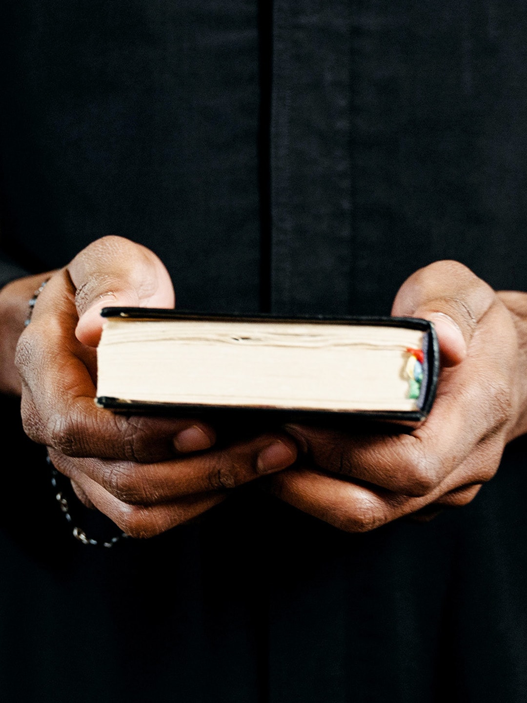 Man holding bible