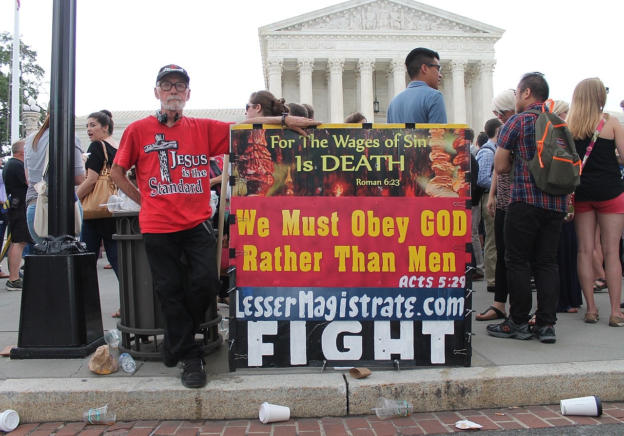 Participant in 2015 Obergefell v. Hodges Supreme Court rally